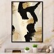 preview thumbnail 7 of 6, Designart 'Glam Collage II' Modern & Contemporary Framed Canvas Print - Black 16 in. wide x 32 in. high - Black