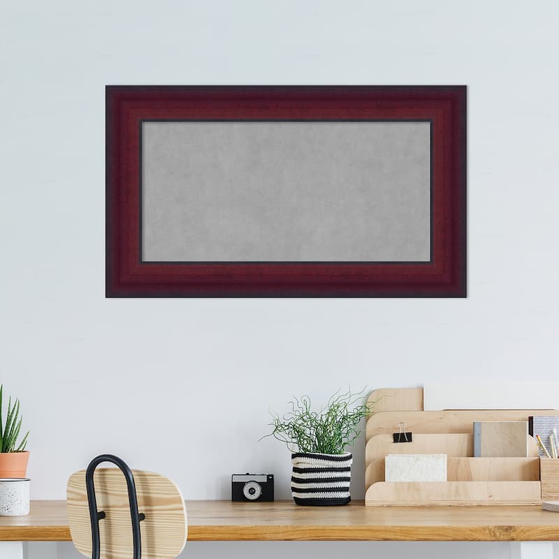 Amanti Art Canterbury Cherry Framed Magnetic Board