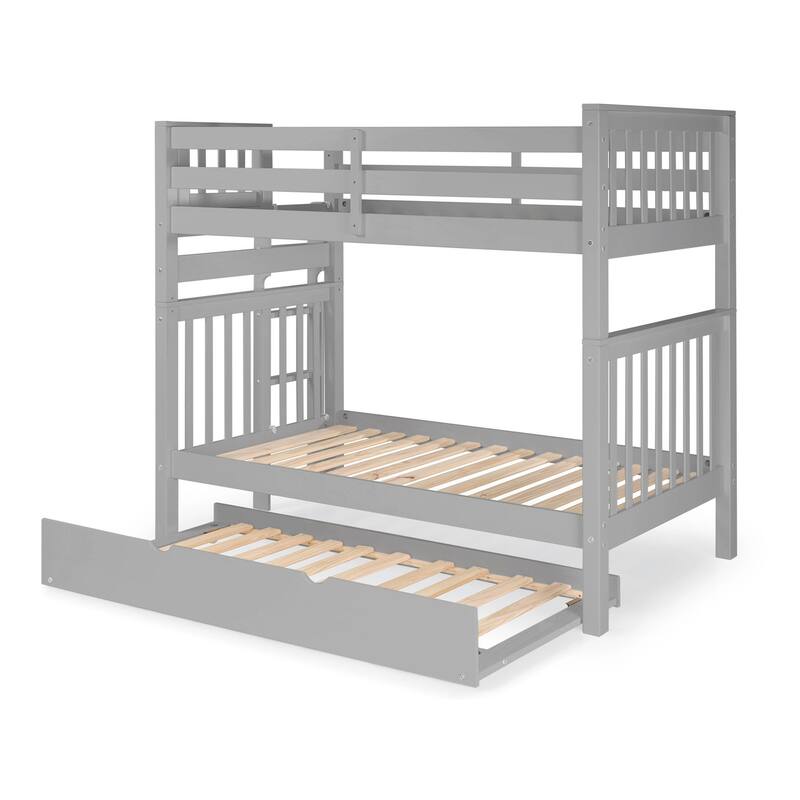 Taylor & Olive Trillium Tall Twin over Twin Bunk Bed, Twin Trundle