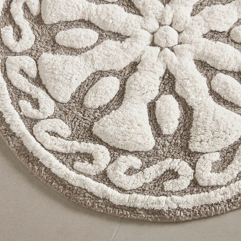 Madison Park Marrakesh Medallion Cotton Tufted Bath Rug