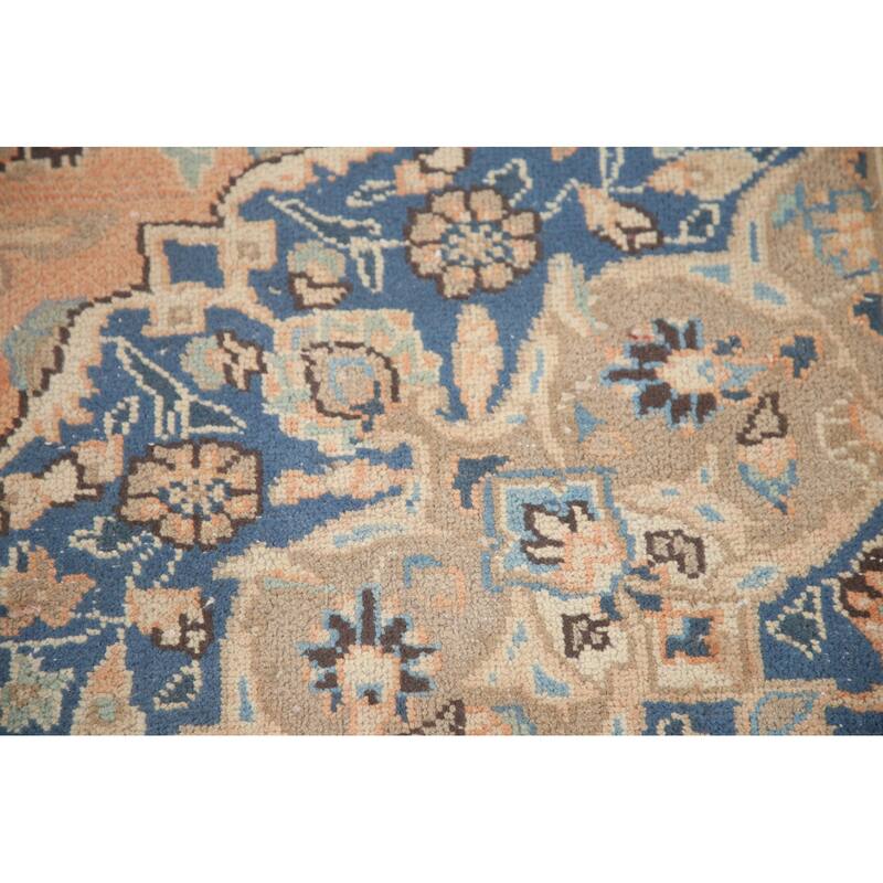 Hand Knotted Oriental 100% Wool Carpet Traditional Floral Oranges & Rust Mashad Area Rug - 12' 5'' X 9' 11''