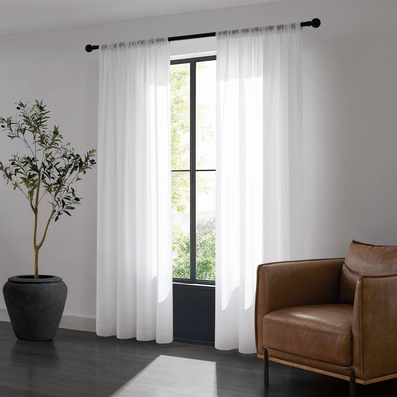 Sheer Barrier Embossed Privacy Panel Pair