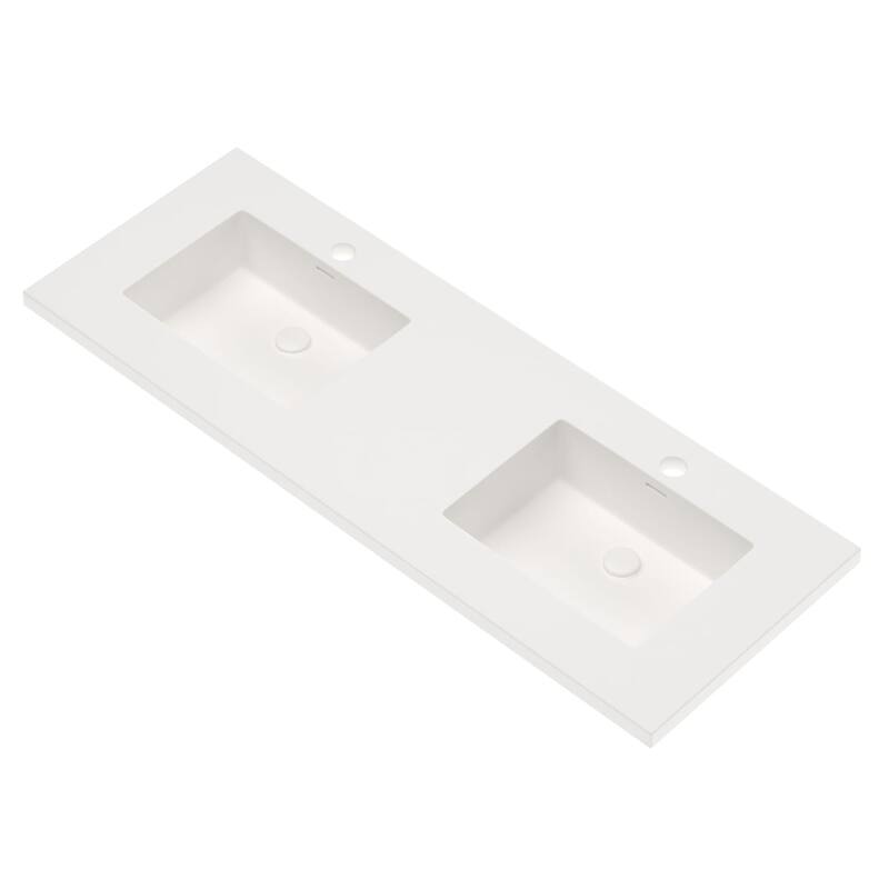 Serenity Solid-Surface Bathroom Vanity Top with Sink