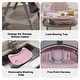 preview thumbnail 20 of 38, Adjustable Foldable Baby High Chair with Tray and Wheels for 0 6 Years