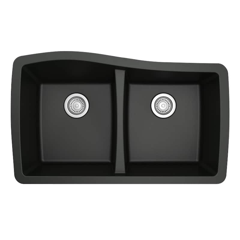 Karran Undermount Quartz Double Bowl Kitchen Sink