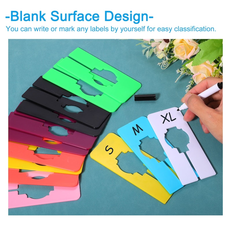 100pcs Clothes Dividers, Clothing Rack Dividers Rectangle Separator