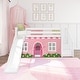 preview thumbnail 2 of 20, Max and Lily Classic Low Bunk with Stairs, Easy Slide and Curtain