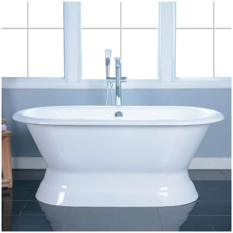 Kingston Brass Aqua Eden 66" Cast Iron Free Standing Tub