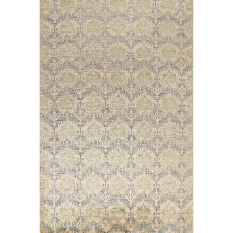 Abstract Oushak Oriental Wool Area Rug Hand-knotted Living Room Carpet - 9'8" x 13'5"