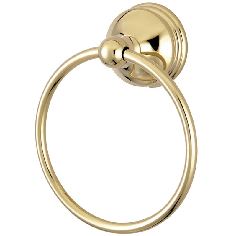 Vintage Towel Ring - Polished Brass