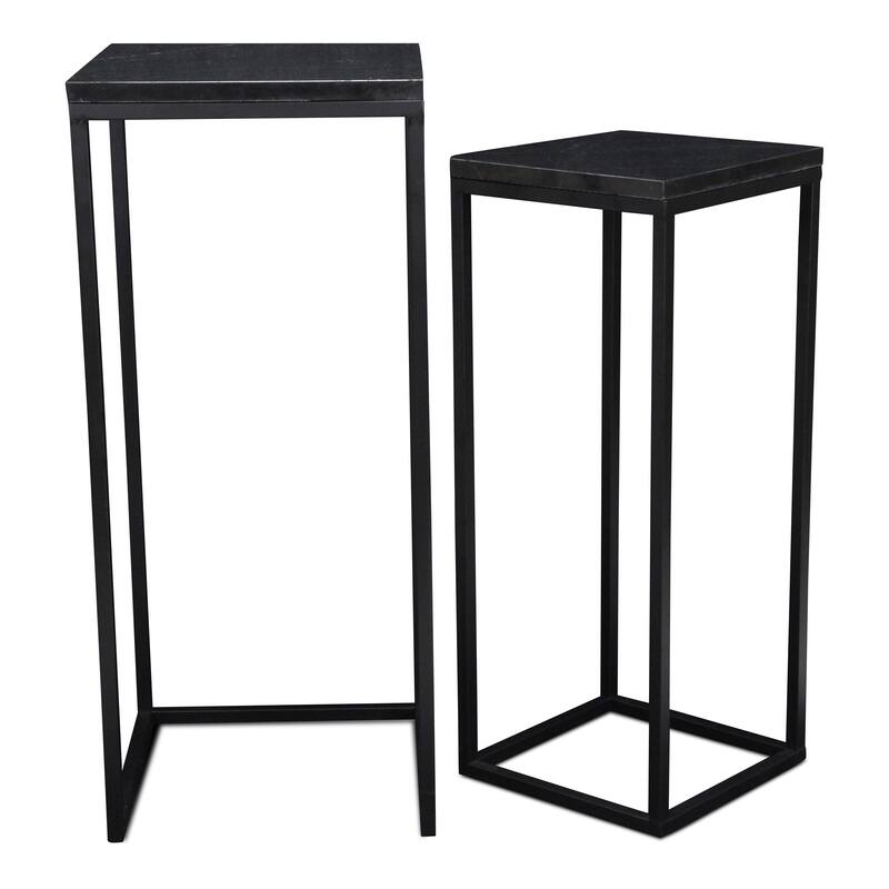 Sarraseau Set of 2 Marble Side Tables