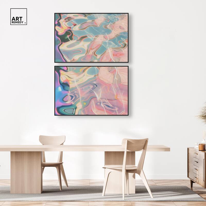 Metallic Drift I Canvas Set of 2 by Art Remedy