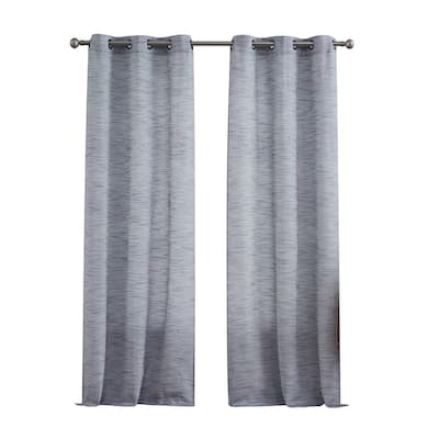 Nautica Julius Light Filtering Textured Grommet Window Curtain Panel Pair