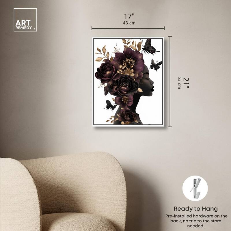In Her Thoughts II Canvas by Art Remedy