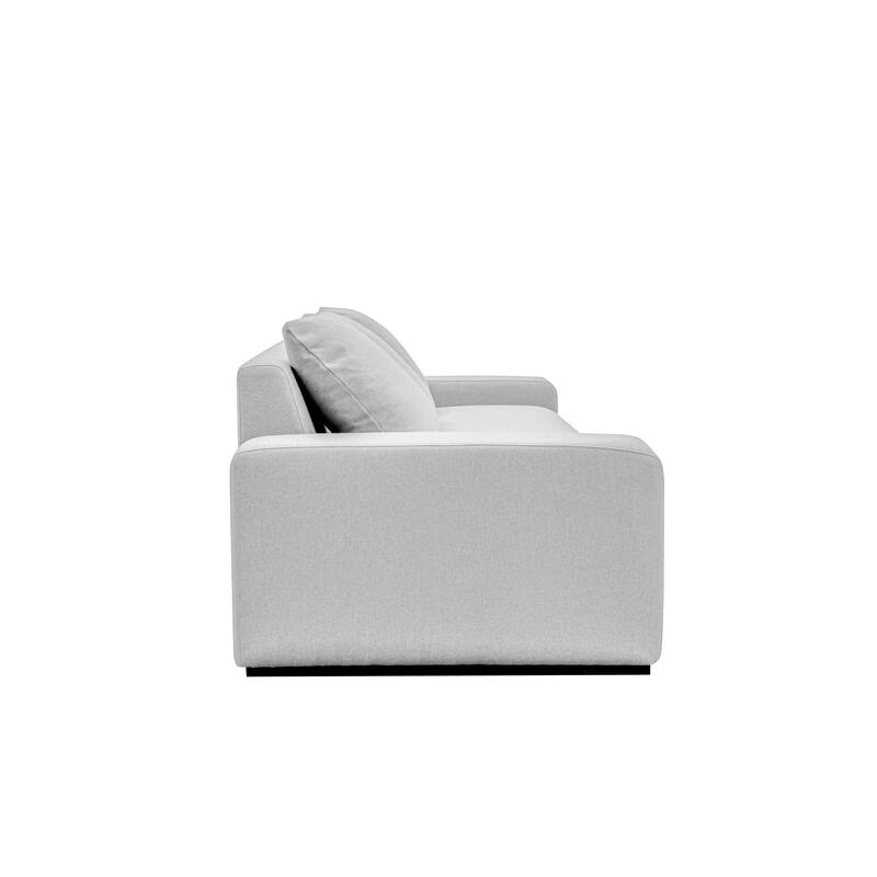 NADAAL STUDIOS Cavan Sofa, Wide Track Arms, Reversible Back Cushions, Feather-Fiber Bench Seat, Ivory
