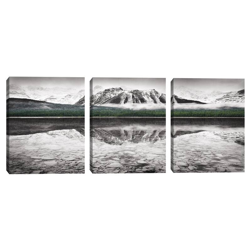 Waterfowl Lake Panel I & III with Color by Suzanne Allard Canvas Art Prints