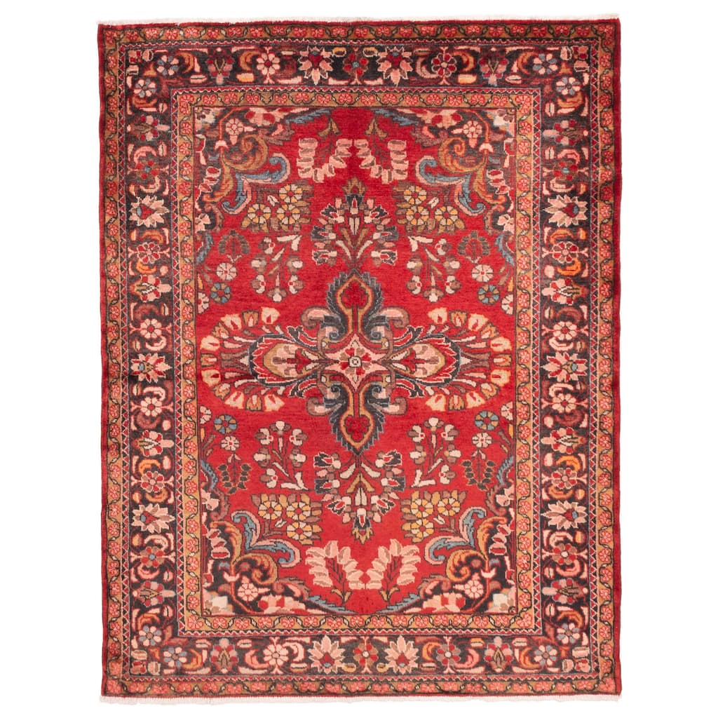 ECARPETGALLERY Hand-knotted Anadol Red Wool Rug - 5'3 x 7'0