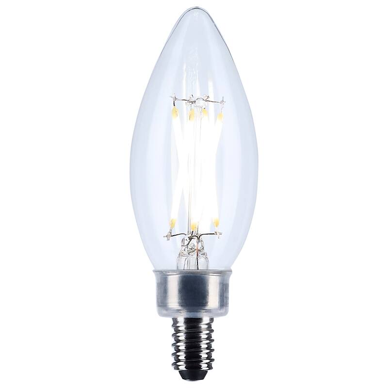 4 Watt B11 LED Candelabra Base Clear 5000K CCT 120 Volt 10-pk