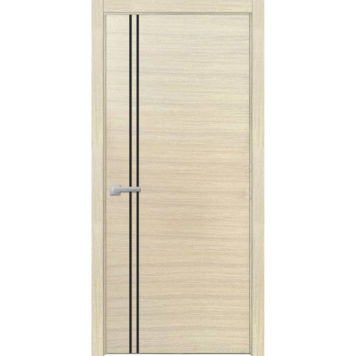 Solid French Door 28 x 80 Planum 0016 Natural Veneer with| Bathroom