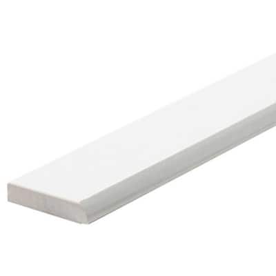 The Tile Life Penthouse 2x24 White Porcelain Bullnose Wall Tile - 2 x 24 - 1 Piece