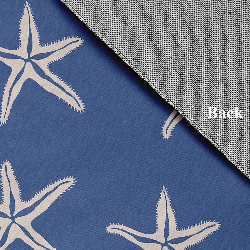 Starfish Beach Style Chenille Area Rug