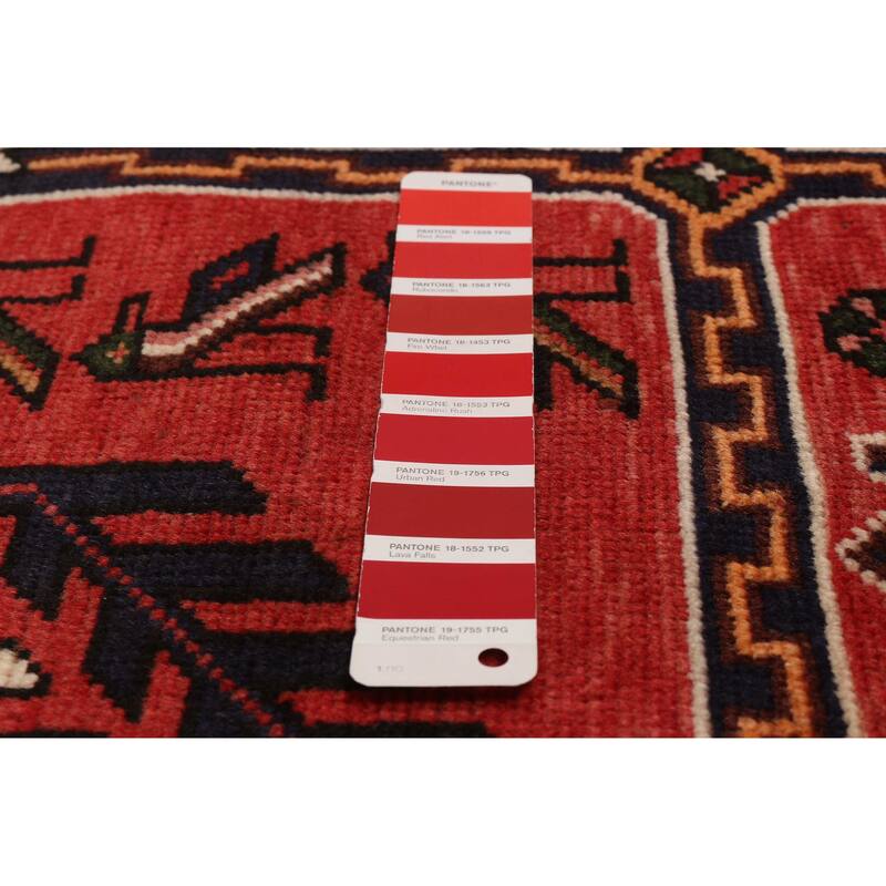 ECARPETGALLERY Hand-knotted Andelz Red Wool Rug - 4'8 x 7'1