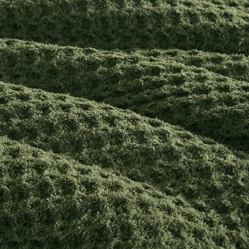Madison Park Riordan Waffle Knit Chenille Comforter Set