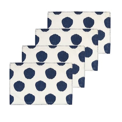 Dot Cotton Placemat Set of 6 - Machine Washable