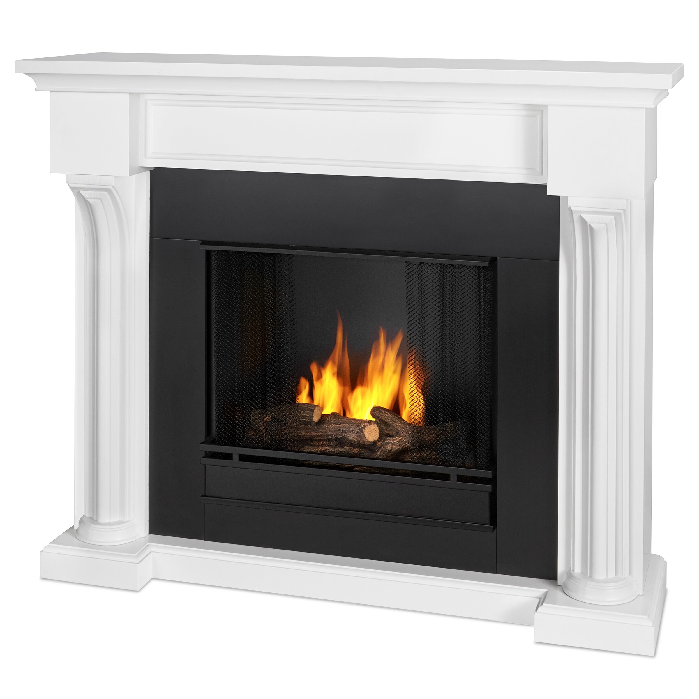 Shop Real Flame 5420 W Verona Ventless Gel Fireplace In White