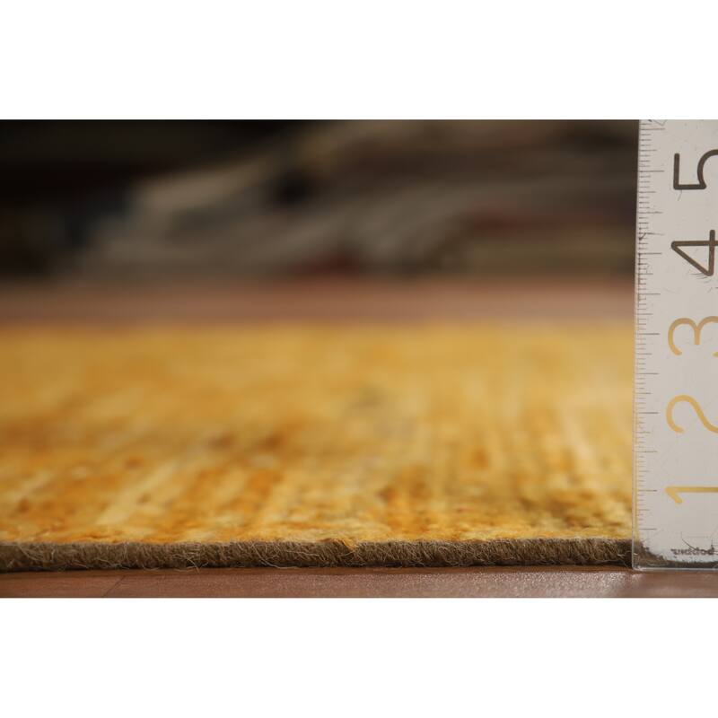 Moroccan Oriental Area Rug Hand-Knotted Orange Tribal Wool Carpet - 5'6" x 7'6"