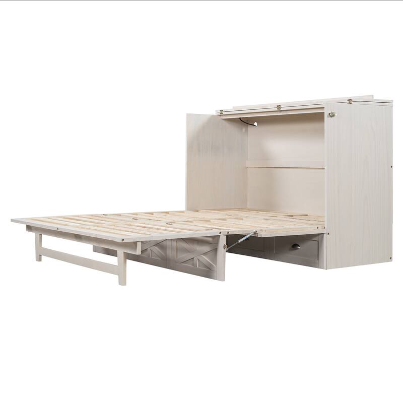 Modern Murphy Bed with Versatile Storage Drawers