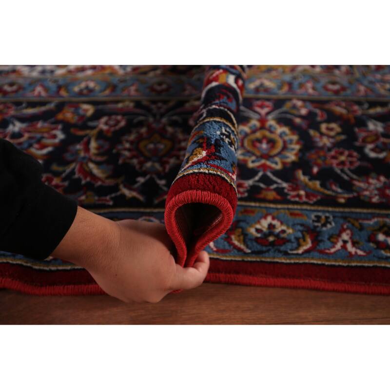 Traditional Red Kashan Turkish Rug Machine Made Home Decor Carpet - 9'8" x 12'6"