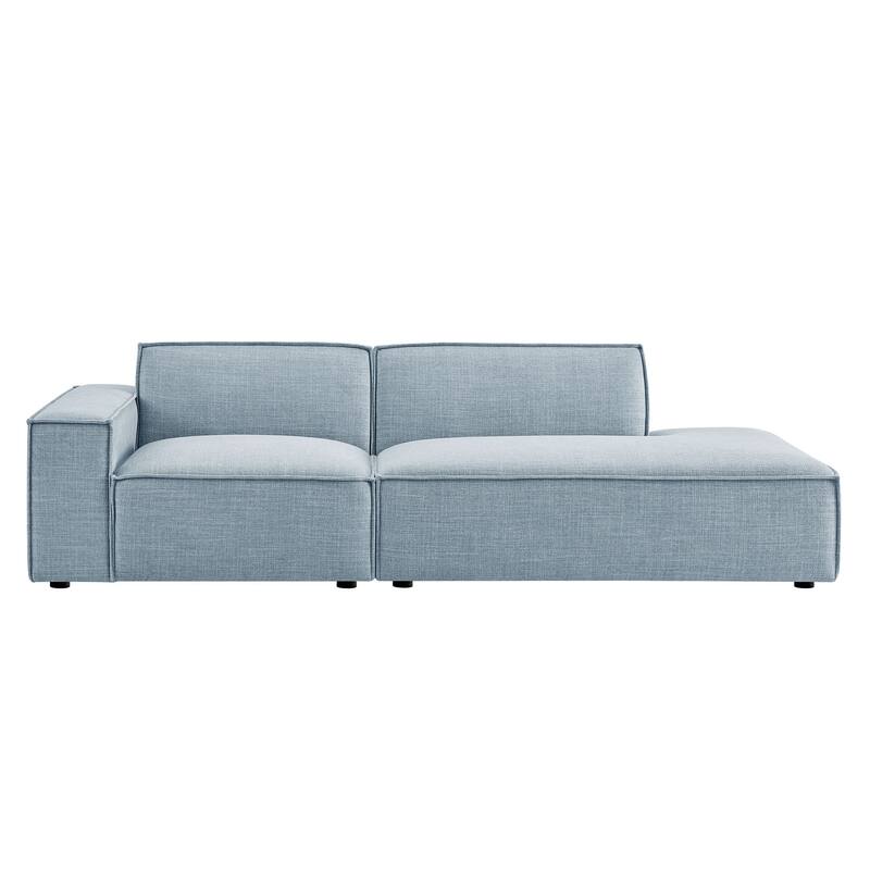 Restore 2-Piece Performance Fabric Upholstered Modular Loveseat
