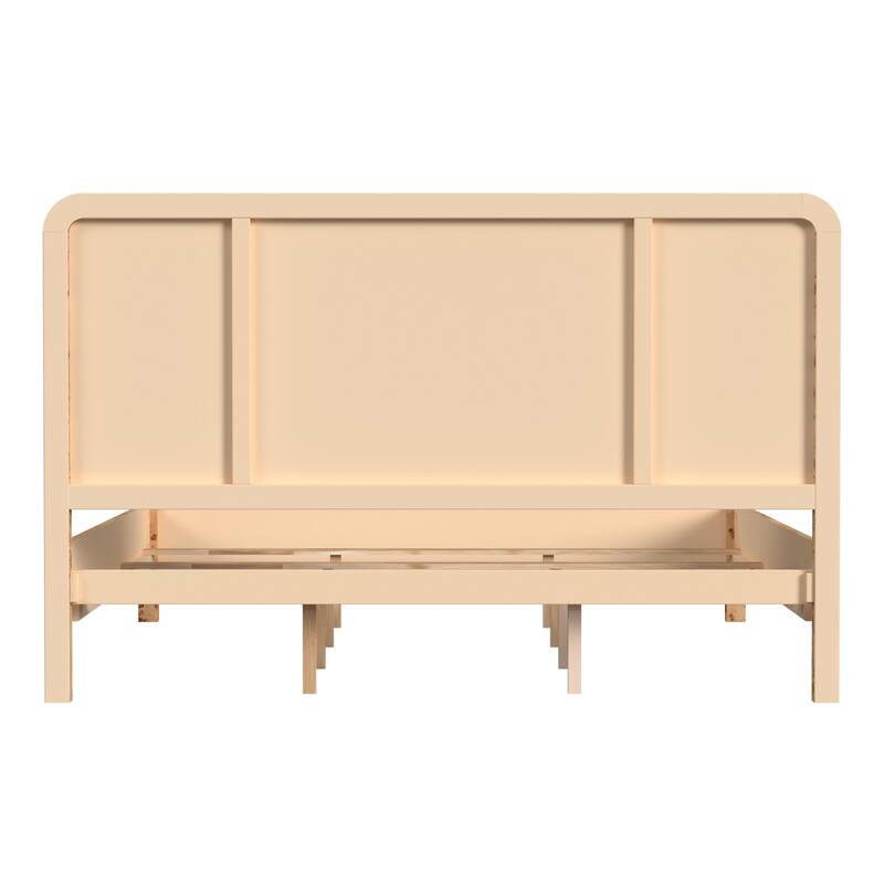 Cora Burl Wood Panel King Bed