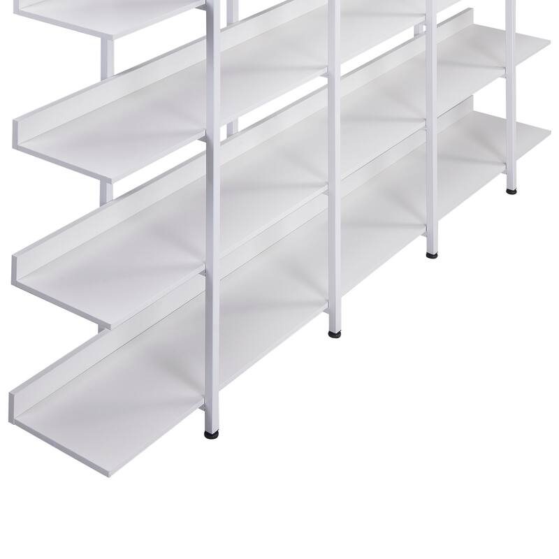 5 Tier Bookcase Home Office Open Bookshelf with Metal Frame - 70.90* 11.80 * 70.90