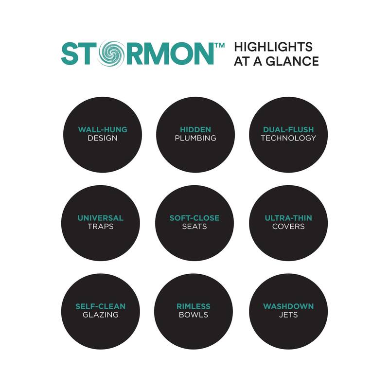 Toilet Combo Set - Toilet Bowl With Soft-Close Seat, 2"x 6" Concealed Tank And Carrier System, Push Buttons Included.