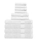 preview thumbnail 6 of 31, Hyped Rocklane 10 Piece Bath Towel Set in Blue - N/A White