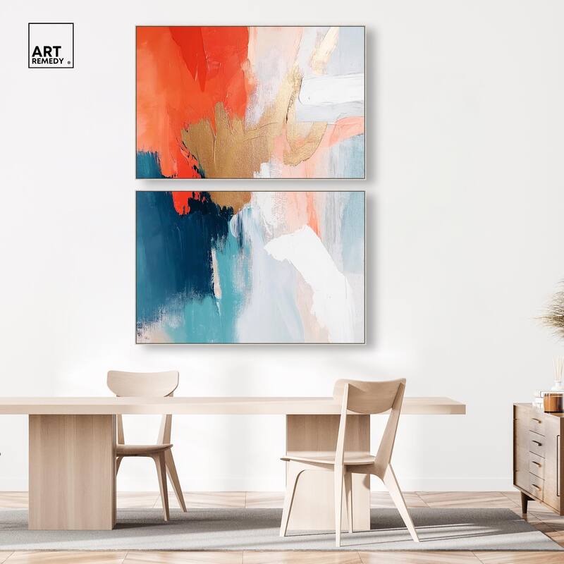 Orange Infusion I Canvas Set of 2 by Art Remedy