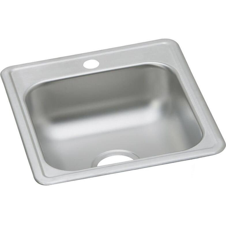 Elkay Dayton 17" Drop In Single Basin Stainless Steel Kitchen Sink