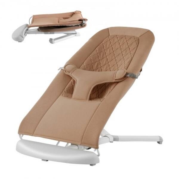 slide 1 of 1, Baby Bouncer Folding Bouncer Seat Chair for Babies with 2 Reclining Angles Multi