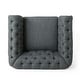 preview thumbnail 10 of 51, Castalia Chesterfield Tufted Club Chair by Christopher Knight Home - 39.00" L x 33.50" W x 28.00" H