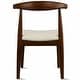 preview thumbnail 54 of 96, Set of 2 Kennedy Elbow Chairs Farmhouse Wooden Dining Chairs With PU Leather Or Fabric Cushion Seat, Modern Accent Side Chairs