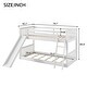 preview thumbnail 3 of 9, White Twin over Twin Bunk Bed with Convertible Slide and Ladder for Bedroom
