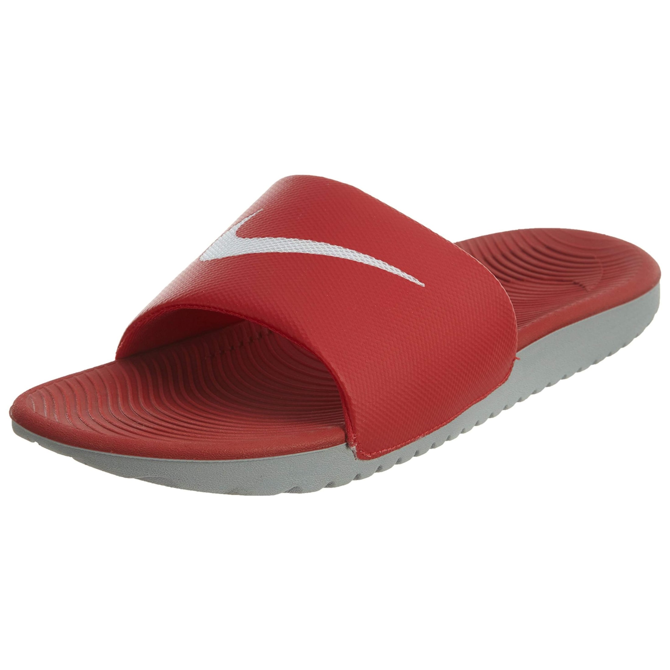 nike platform sandals red