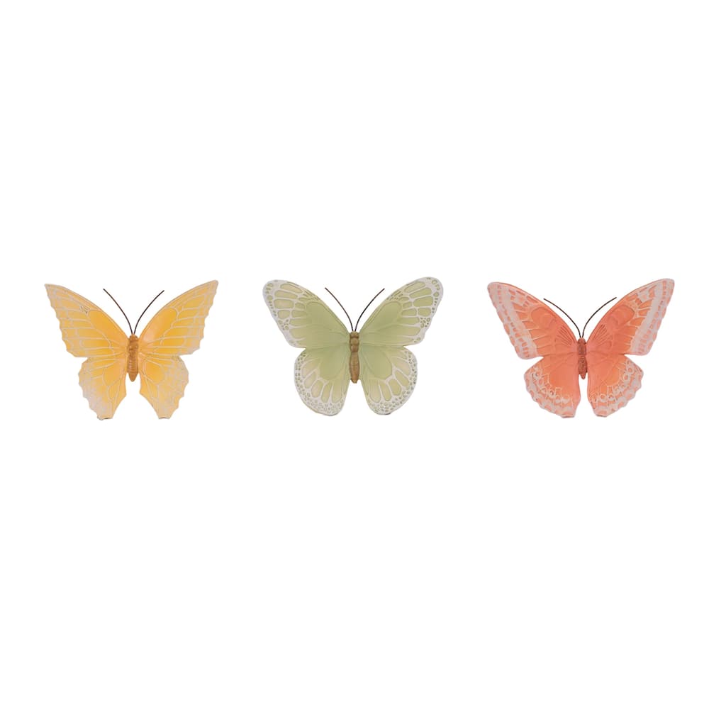 Colorful Butterfly Décor (Set of 3)
