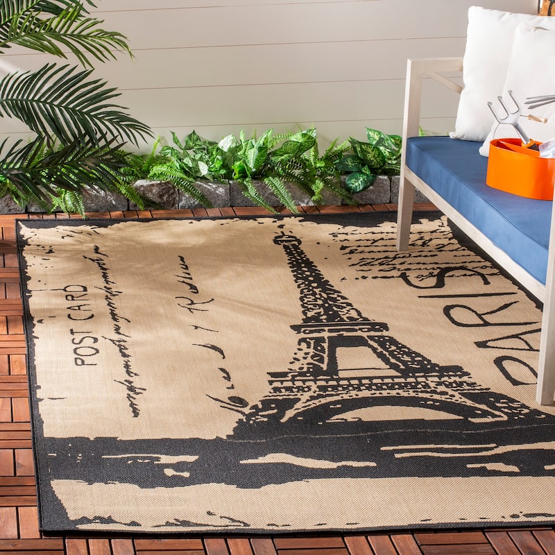 SAFAVIEH Courtyard Dotty Indoor/ Outdoor Waterproof Patio Backyard Rug