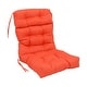 preview thumbnail 46 of 61, Multi-section Tufted Outdoor Seat/Back Chair Cushion (Multiple Sizes) 20" x 42" - Tangerine Dream
