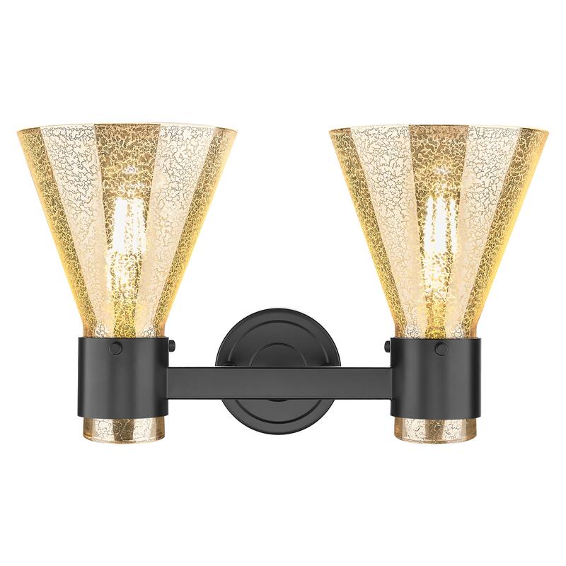 Innovations Lighting Downtown Urban - Lawton Cone - 2 Light 16" Wall-Mounted Bath Vanity Light