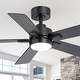 preview thumbnail 147 of 193, 42/48/52/56/60/65-IN LED Ceiling Fan with Light Kit and Remote(5/6/7/8-Blade)