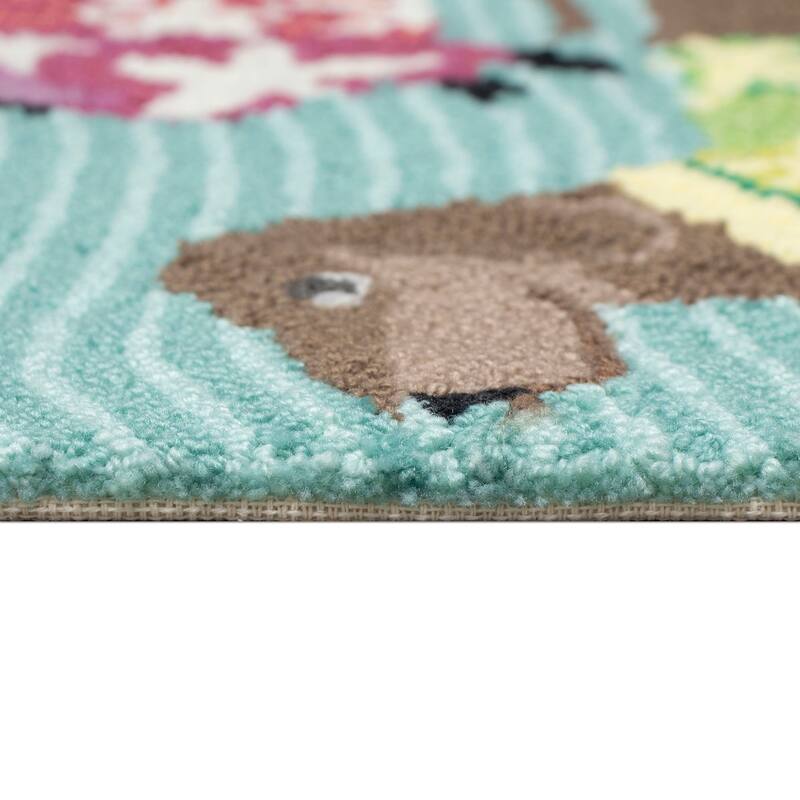 Liora Manne Frontporch Tropical Hounds Indoor/Outdoor Rug
